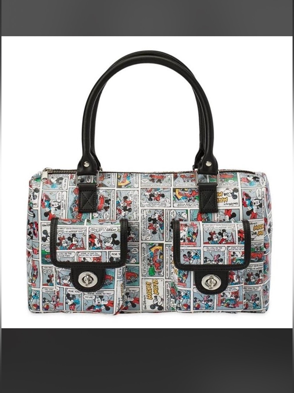 Disney Mickey & Minnie Mouse Comic Strip Satchel Handbag